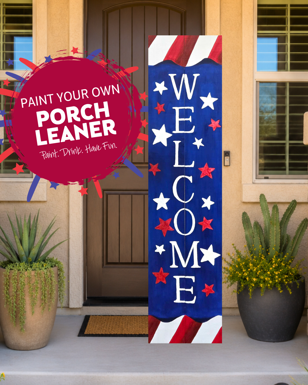 Fourth of July Porch Leaner